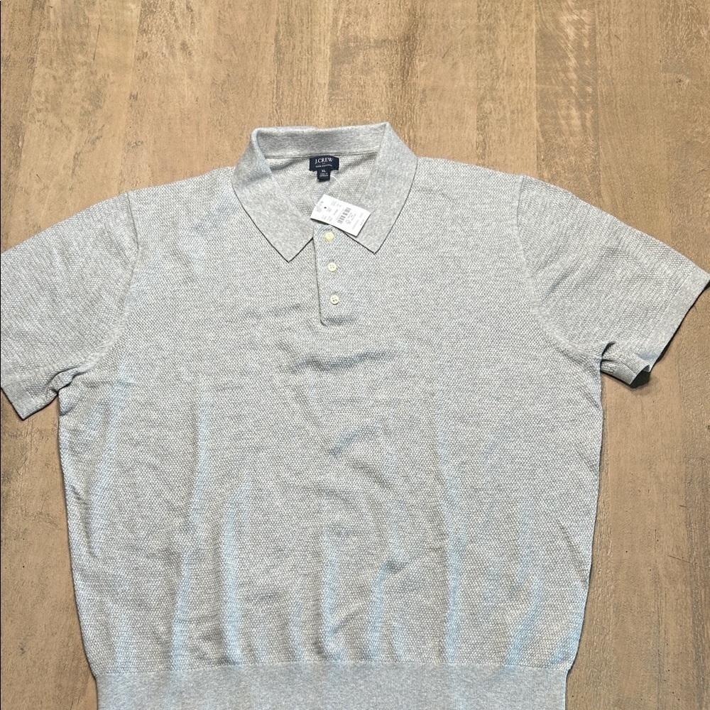 J. Crew Heather Gray Polo Shirt - Picture 5 of 5